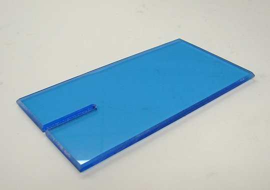 Lucky Bob's Acrylic Block <font color=blue><i>"Florescent Blue"</font></i>