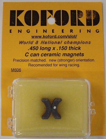 Koford .450 long x .150 thick C-Can Ceramic Magnets